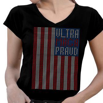 Ultra Maga Proud Patriotic Tshirt Women V-Neck T-Shirt | Favorety UK