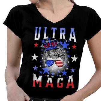 Ultra Maga The Return Of The Great Maga King V2 Women V-Neck T-Shirt | Favorety UK