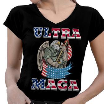 Ultra Maga Tshirts Women V-Neck T-Shirt | Favorety