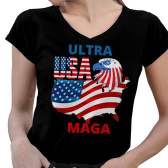 Ultra Maga Ultra Maga Funny Women V-Neck T-Shirt | Favorety DE