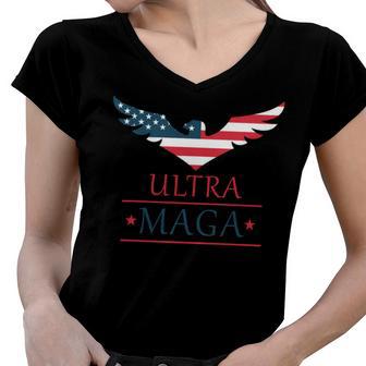 Ultra Maga United State Women V-Neck T-Shirt | Favorety UK