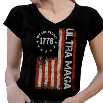 Ultra Maga V14 Women V-Neck T-Shirt | Favorety