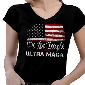 Ultra Maga We The People Classic Women V-Neck T-Shirt | Favorety DE