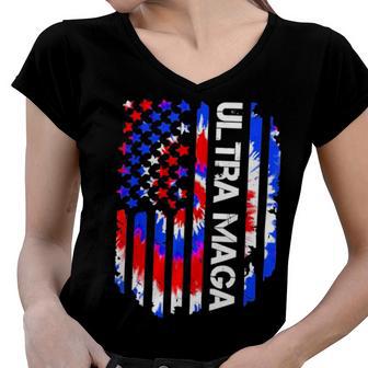 Ultra Maga We The People Funny Women V-Neck T-Shirt | Favorety UK