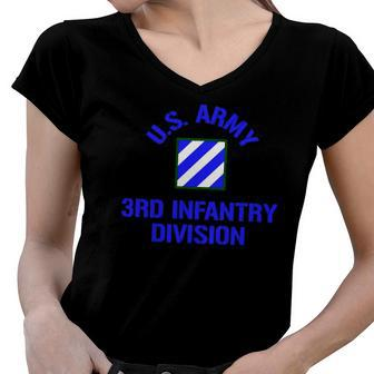 Us Army 3Rd Infantry Division Women V-Neck T-Shirt | Mazezy