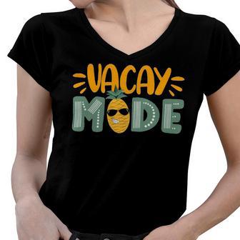 Vacation Mode 804 Trending Shirt Women V-Neck T-Shirt | Favorety UK