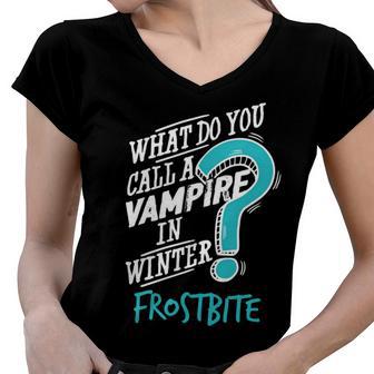 Vampire In Winter Frostbite 92 Trending Shirt Women V-Neck T-Shirt | Favorety DE