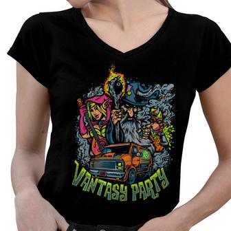 Vantasy Party 204 Trending Shirt Women V-Neck T-Shirt | Favorety DE