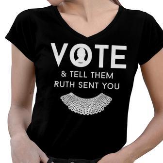 Vote And Tell Them Ruth Sent You 31 Shirt Women V-Neck T-Shirt | Favorety