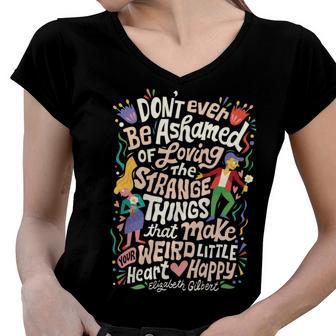 Weird Little Heart 272 Trending Shirt Women V-Neck T-Shirt | Favorety CA