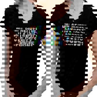 What Beautiful Day To Respect Other Peoples Pronouns Lgbt Women V-Neck T-Shirt | Mazezy