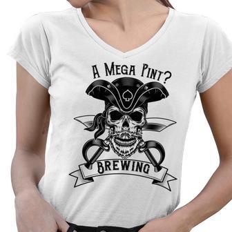 A Mega Pint Brewing Pirate Of The Mega Pint Women V-Neck T-Shirt | Favorety AU