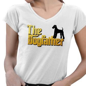 Airedale Terrier Gifts Airedale Terrier Gifts Women V-Neck T-Shirt | Mazezy