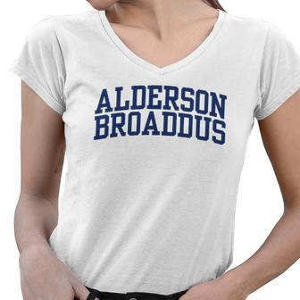 Alderson Broaddus University Oc0235 Gift Women V-Neck T-Shirt | Mazezy