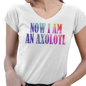 Axolotl Squishmallow Women V-Neck T-Shirt | Favorety