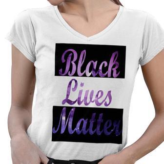 Black Lives Matter Minding My Black Owned Business Women V-Neck T-Shirt | Favorety