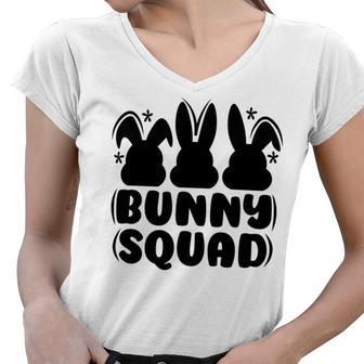 Bunny Squad Women V-Neck T-Shirt | Favorety