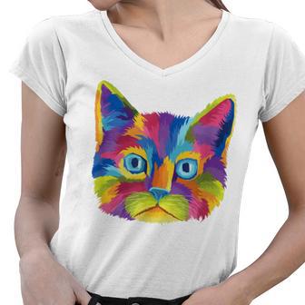 Cat Got Your Soul Women V-Neck T-Shirt | Favorety AU