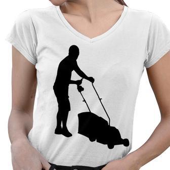 Evolution Lawn Mower 135 Shirt Women V-Neck T-Shirt | Favorety DE