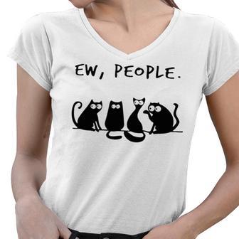 Ew People Fitted 215 Shirt Women V-Neck T-Shirt | Favorety AU