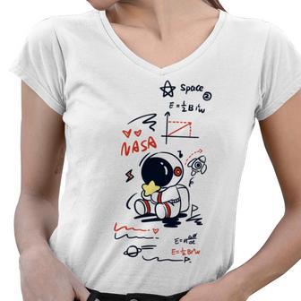 Formula Astronout Space V2 Women V-Neck T-Shirt | Favorety DE