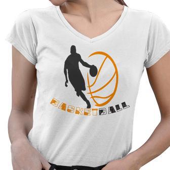 Funny Basketball Gift For Basketball Lovers Women V-Neck T-Shirt | Favorety DE