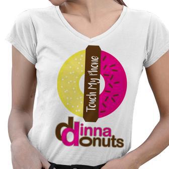 Funny Donut Donut Lover Women V-Neck T-Shirt | Favorety CA