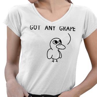 Got Any Grapes Women V-Neck T-Shirt | Favorety