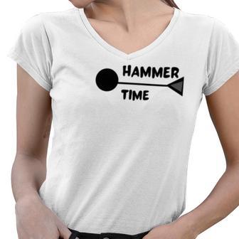 Hammer Time Track And Field Hammer Throw Women V-Neck T-Shirt | Favorety AU