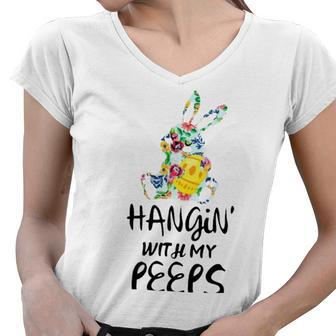 Hangin With My Peeps 837 Shirt Women V-Neck T-Shirt | Favorety CA