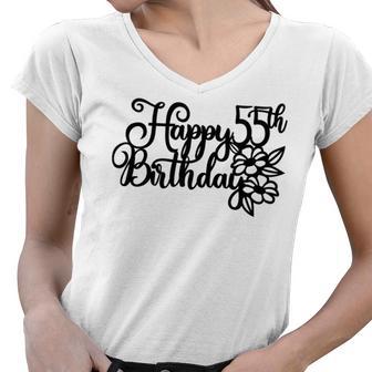 Happy Birthday Th V5 Women V-Neck T-Shirt | Favorety