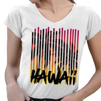 Hawaii V2 Women V-Neck T-Shirt | Favorety CA