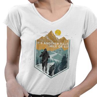 Hiking With My Puppy Good Day So Wave Women V-Neck T-Shirt | Favorety AU