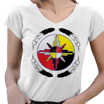 Huchnon Native American Tribe V4 Women V-Neck T-Shirt | Favorety CA