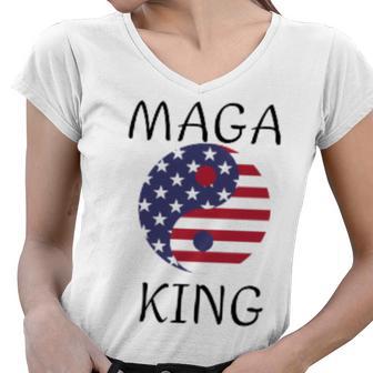 King Maga Women V-Neck T-Shirt | Favorety UK