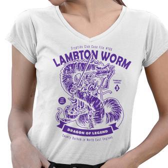 Lambton Worm 183 Trending Shirt Women V-Neck T-Shirt | Favorety CA