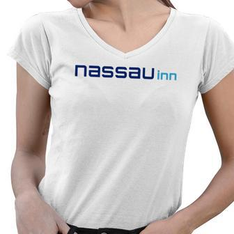 Meet Me At The Nassau Inn Wildwood Crest New Jersey V2 Women V-Neck T-Shirt | Mazezy