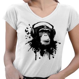 Monkey Business Women V-Neck T-Shirt | Favorety AU