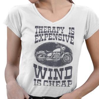 Motorcycle Saying Funny Biker 477 Shirt Women V-Neck T-Shirt | Favorety DE