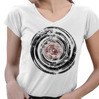 Old Vinyl Records Urban Grunge Women V-Neck T-Shirt | Favorety CA