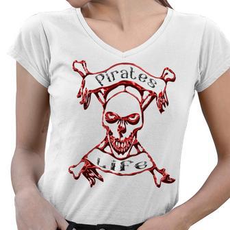 Pirates Life Talk Like A Pirate Day Women V-Neck T-Shirt | Favorety