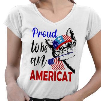 Proud To Be An Americat 807 Shirt Women V-Neck T-Shirt | Favorety UK