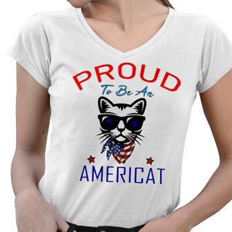 Proud To Be An Americat 808 Shirt Women V-Neck T-Shirt | Favorety AU