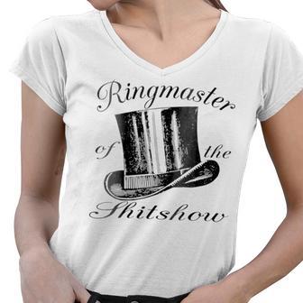 Ringmaster Of The Shitshow Women V-Neck T-Shirt | Favorety UK