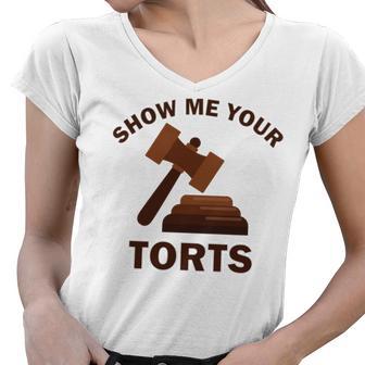 Show Me Your Torts V2 Women V-Neck T-Shirt | Favorety CA