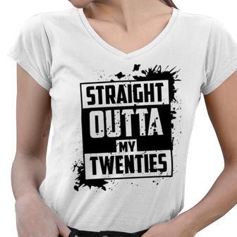 Straight Outta My 20 224 Shirt Women V-Neck T-Shirt | Favorety