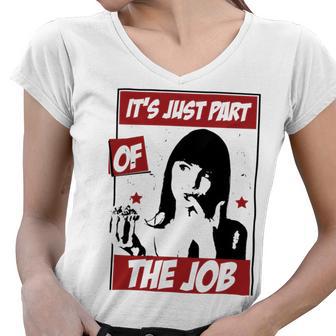 Tasting The Food Is Just Part Of The Job Relaxed Fit 24 Trending Shirt Women V-Neck T-Shirt | Favorety