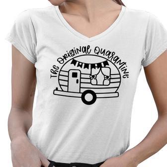 The Original Quarantine Van Women V-Neck T-Shirt | Favorety