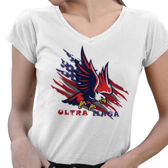 The Ultra Maga Is Back Women V-Neck T-Shirt | Favorety DE