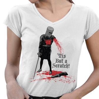 Tis But A Scratch Women V-Neck T-Shirt | Favorety UK